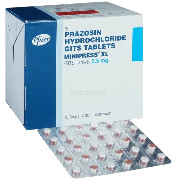 minipress xl 2.5mg tablet 30's
